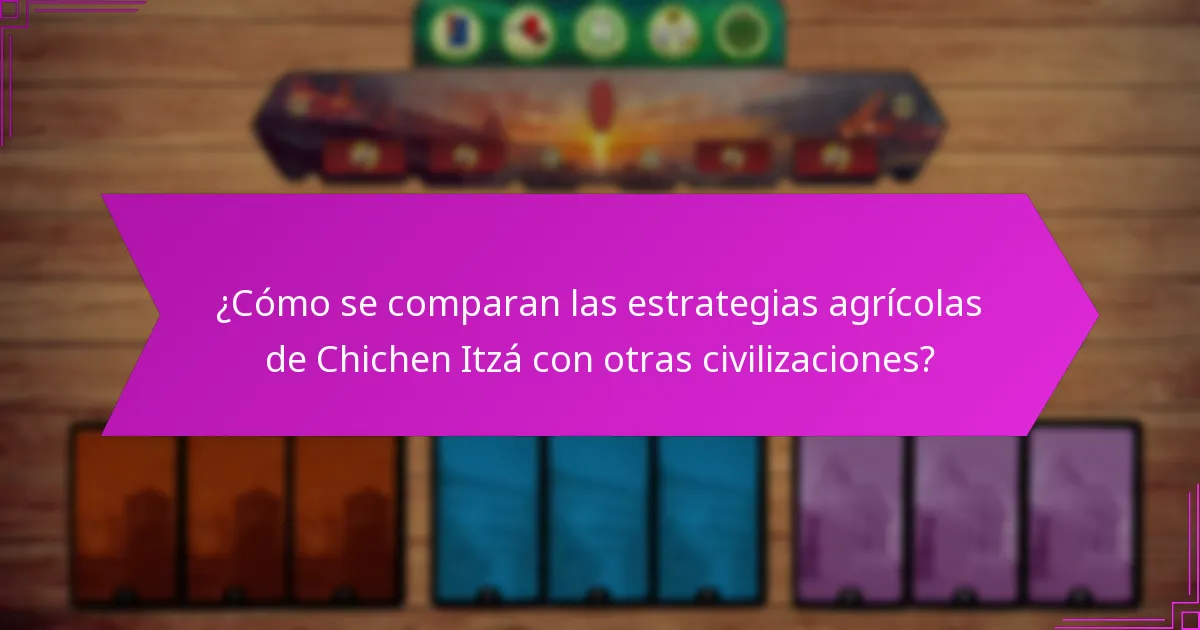 ¿Qué beneficios de edad experimentó Chichen Itzá a partir de sus prácticas agrícolas?