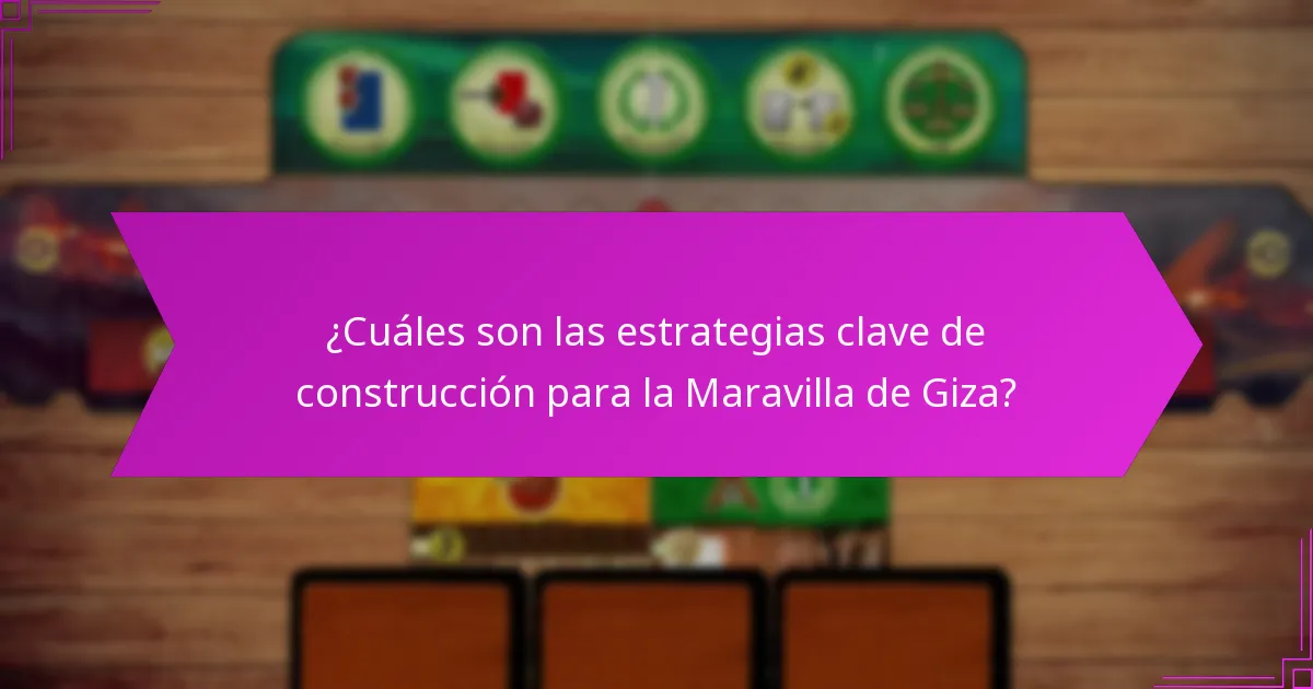 ¿Cuáles son los puntos de victoria asociados con la Maravilla de Giza?